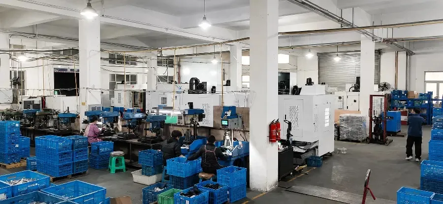 Quality inspection workstation in China die casting factory